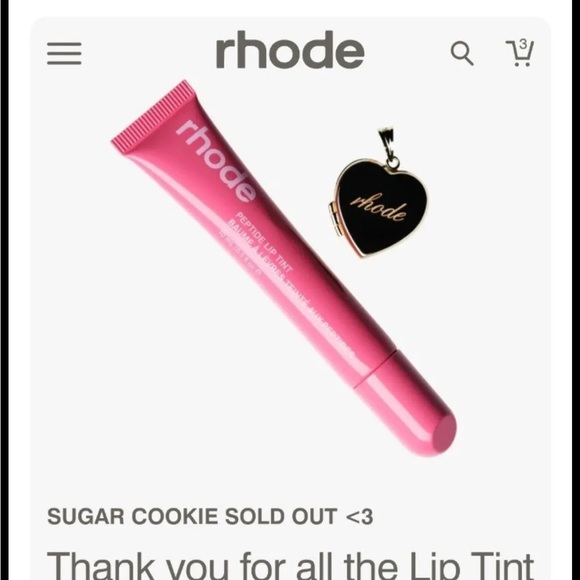 Rhode Peptide Lip Tint in Sugar Cookie- SOLD OUT! NIB. Limited Edition. - Picture 5 of 7